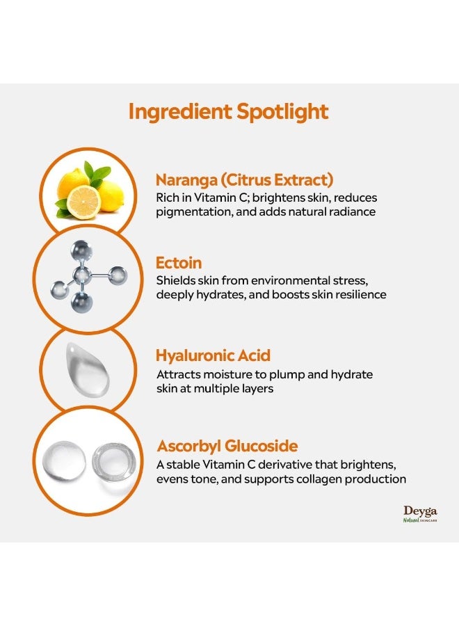Deyga Vitamin C Face Serum | Skin Brightening Serum | Reduces Pigmentation & Dark Spots | Serum for Glowing Skin - Image 2