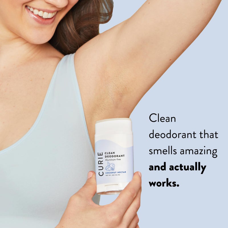 Curie Aluminum Free Deodorant - Coconut Nectar 2oz Stick -Natural Deodorant, Paraben Free, Cruelty Free, Non-Toxic - Image 3