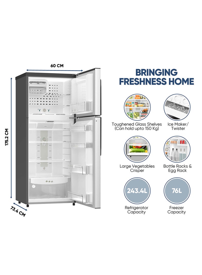NIKAI Bundle 500L Double Door Frost Free Refrigerator (NRF500FSS) + 7kg FL Fully Automatic Washing Machine (NWM700FN9S) + Microwave 20L (NMO616) 500 L 113 W NRF500FSS+ NWM+NM0 Silver - Image 5