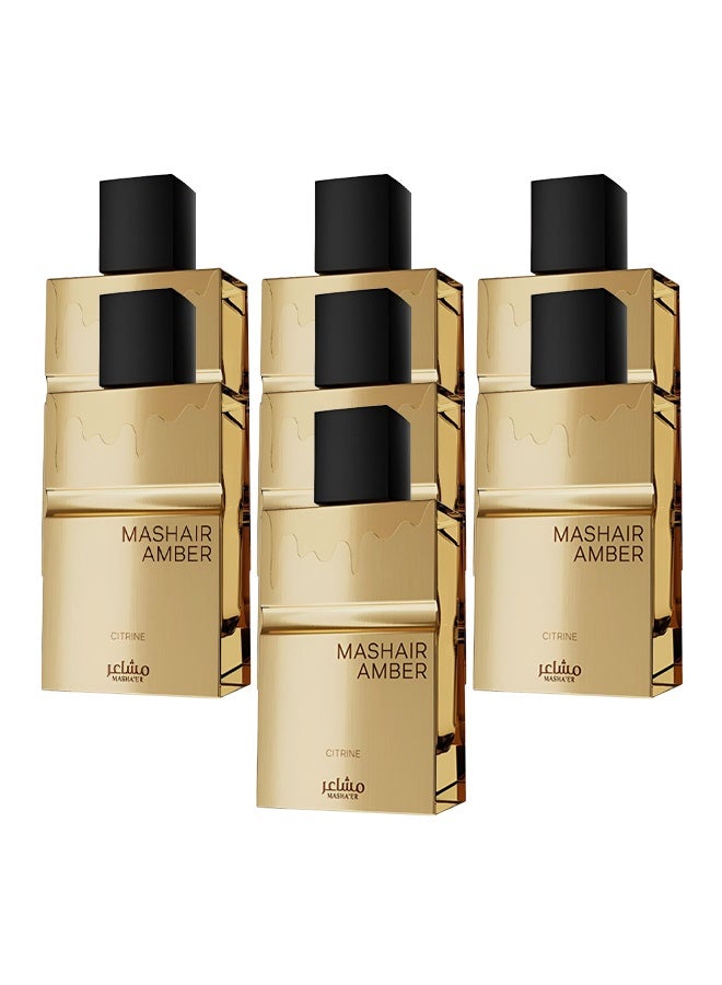 مشاعر 7 قطع عطر مشاعر عنبر سيترين للجنسين 100 مل - Image 1