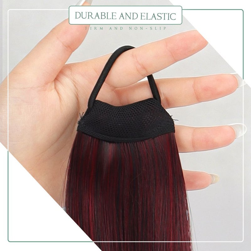 Gray 28 Inch Long Ponytail Increases Hair Volume Lengthens Daily Wear - Image 3