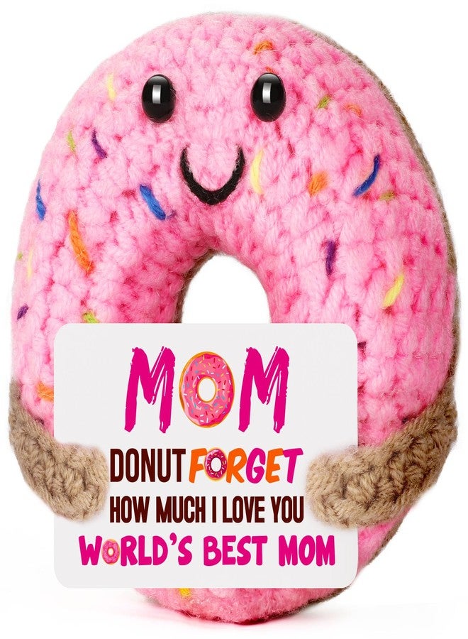 BuiltFit Gifts for Mom Mother Birthday - Mom Gift from Daughter Son, Handmade Funny Cute Crochet Donut Presents for Mama Mother's Mothers First New Step Bonus Mother in Law - Image 1