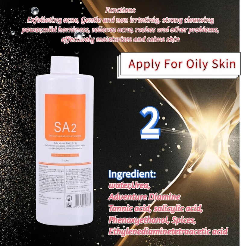 Marfort AO3 Aqua Peeling Solution Top Salon Skin Scrub Hydra Skin Scrub Special Solution Small Bubble Solution 400ml - Image 2