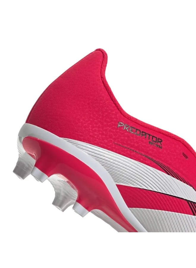 adidas حذاء كرة قدم predator league للأطفال بنعل ثابت ولسان قابل للطي للجنسين