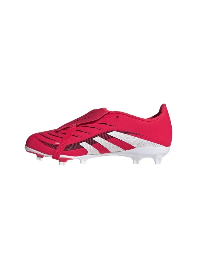 adidas حذاء كرة قدم predator league للأطفال بنعل ثابت ولسان قابل للطي للجنسين