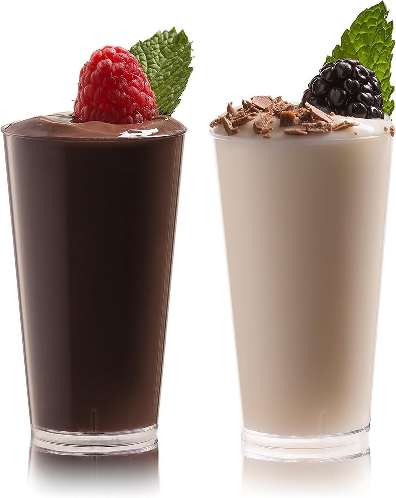 Zappy Elegant Disposable Plastic Straight Wall Shooter Glasses 3 Oz: Clear Pack of 50 Tumblers - Tasting Sample Dessert Shooters Champagne Wine Beer Shot Glass Parfait Souffle Jello Tumbler Party Cups - Image 1