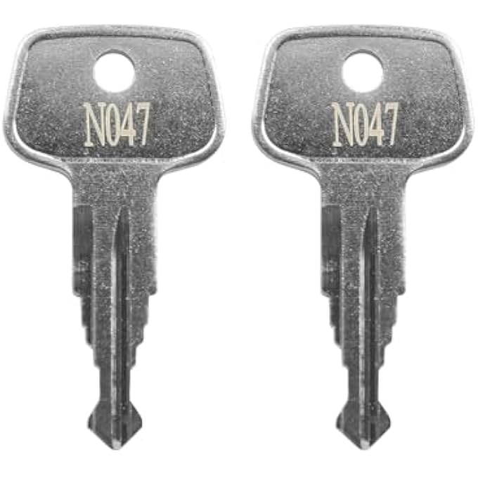 N047 Roofs Car Rack Replacement Key, Thule Bicycle Rack Key, Roof Rack Replacement Key, Replacement Keys for Ski, Roof, Cargo Box, Carrier Racks and Crossbars [Code N047] - Image 2