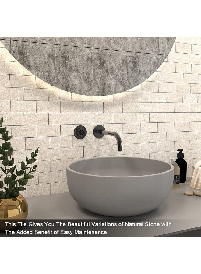 BeNice Peel and Stick Backsplash for Kitchen,Bathroom Wall Backsplash Tile Peel and Stick Shower Tiles Waterproof(10sheets,Rustic Beige) - Image 4