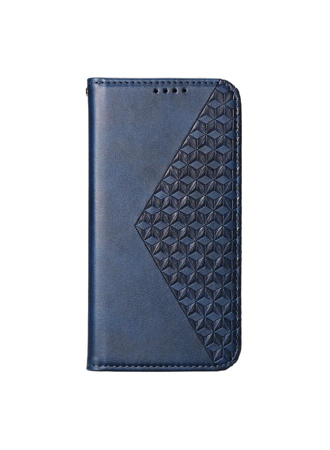 S-TOP Case For Samsung Galaxy A06 4G Cubic Grid Calf Texture Magnetic Leather Phone Case - Image 2