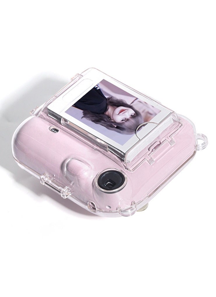 Generic for Instax Mini 12 Case, Instant Camera Case Protective Camera Case with Shoulder Strap and Sticker, Protective Clear Case for Instax Mini 12 Instant Camera  - Image 2