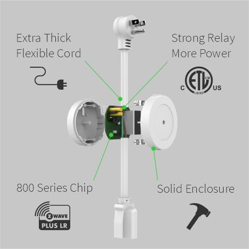 Zooz Z-Wave Plus Power Switch ZEN15 for 110V AC Units, Sump Pumps, Humidifiers, and More - Image 4