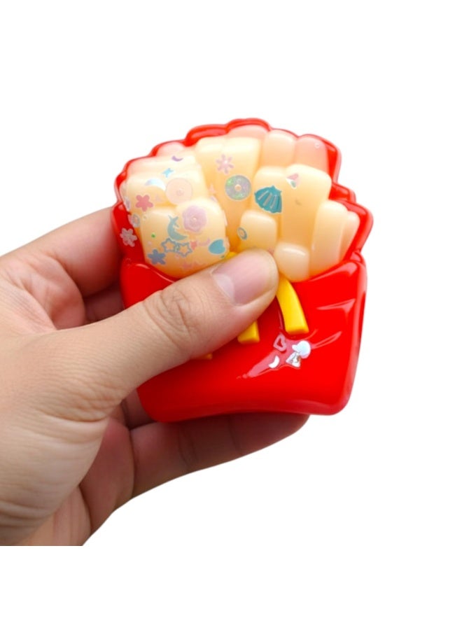 squishy Cute Plushy Squishy Toy – Soft Slow Rising Stress Relief Squeeze Toy, Kawaii Sanrio Character Collectible for Kids & Adults (French Fries) - Image 2
