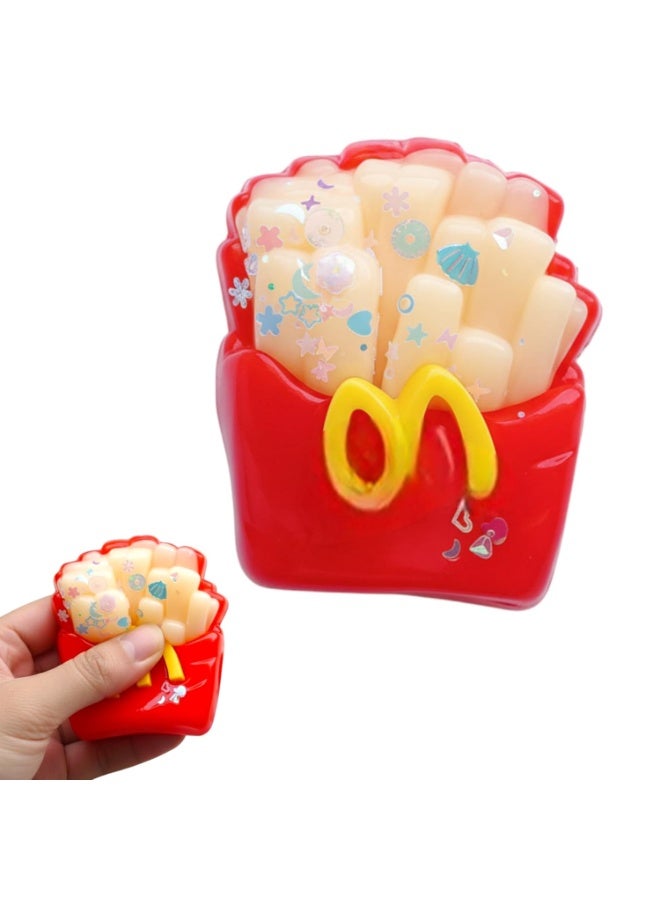 squishy Cute Plushy Squishy Toy – Soft Slow Rising Stress Relief Squeeze Toy, Kawaii Sanrio Character Collectible for Kids & Adults (French Fries) - Image 1