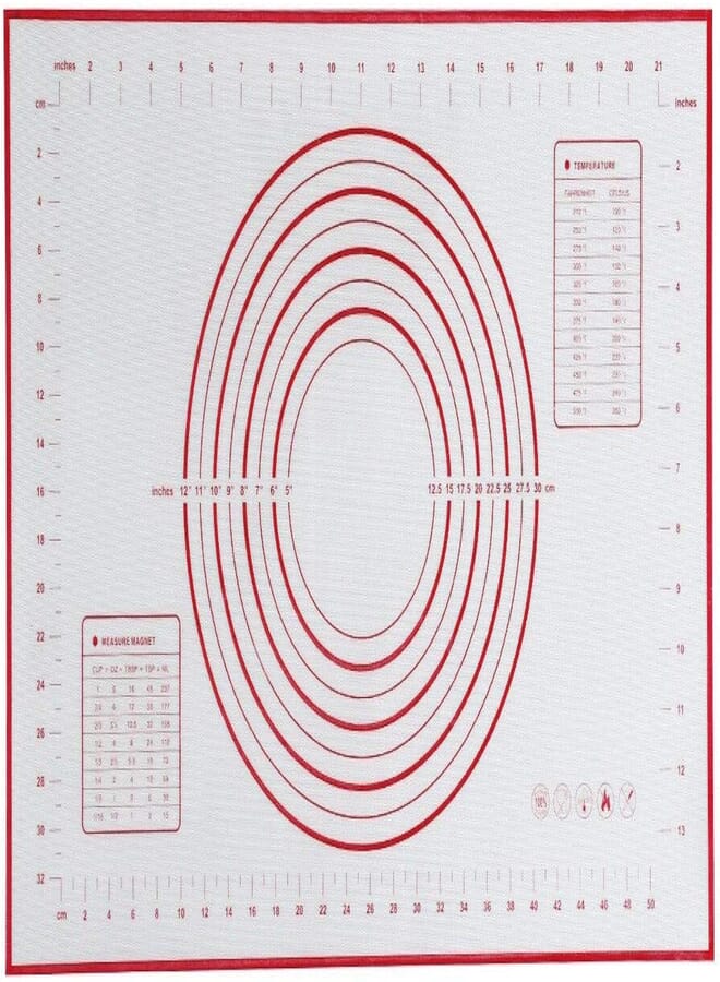 60x40CM Non-Stick Silicone Baking Mat Kneading Pad Sheet Glass Fiber Rolling Dough Large Size for Cake Macaron Kitchen Tools