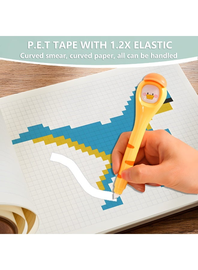 CMGTYYD Correction Tape Pen, 3pcs White Out Correction Tape Correctional Tape Pen, Cute Pen Shape Correction Tape Eraser White Out Tape for School Home Office Students Kids Instant Correction Supplies - Image 5
