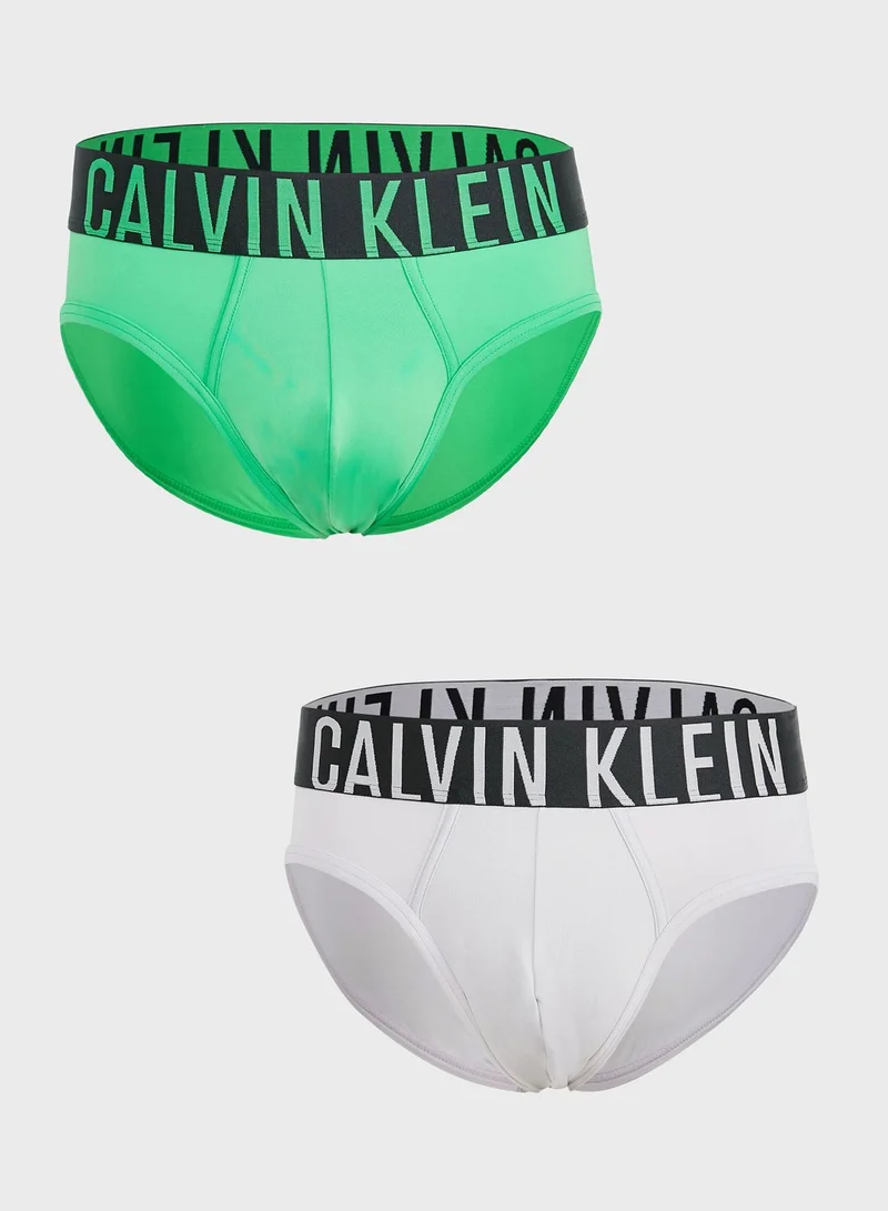 CALVIN KLEIN 2 Pack Logo Band Briefs