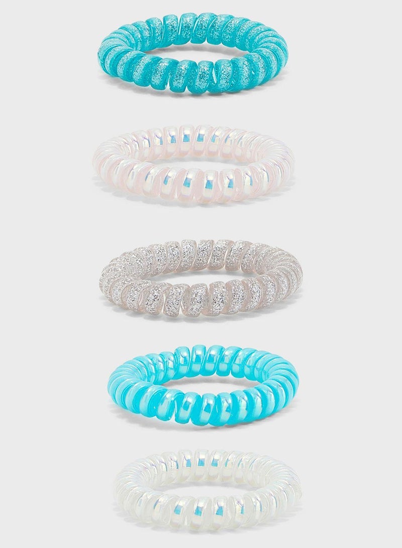 Claires Kids 5 Pack Coil Bracelet - Image 1