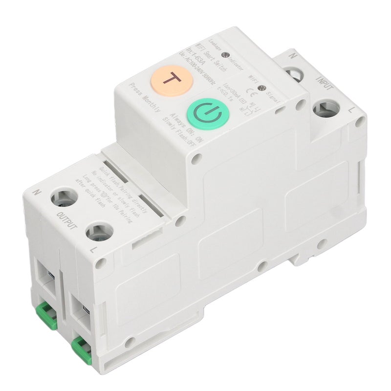 WiFi Circuit Breaker Parameters Adjustable Leakage Protection Data Display Remote Control Circuit Breaker AC100‑240V 2P - Image 5