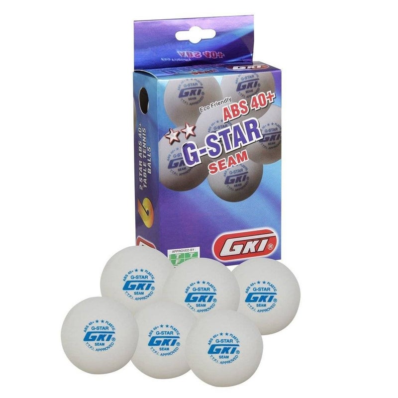 GKI G-Star ABS Plastic 40+ Table Tennis Ball, Pack of 12 (White) - Image 5