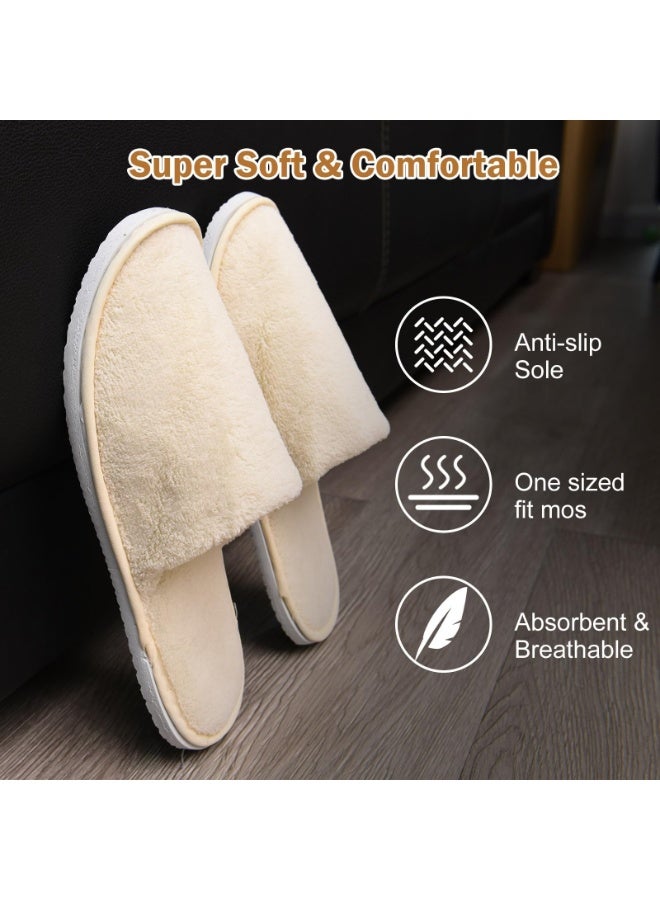 يلا جوي 6 أزواج الحذاء القابل للتصرف للضيوف ، الحذاء القابل للتصرف غير المنزلق ، قابل للغسيل ، والتي يمكن استخدامها كنساء الرجال ، المنزل ، الداخلي ، الحمام ، غرفة النوم ، الفندق ، حذاء العروس - Image 4