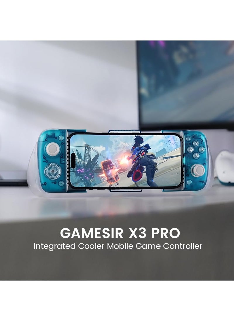 Generic Professional Gamepad GameSir X3 Pro Aurora Borealis Mobile Gaming Controller with Cooler Android, iPhone 15 Series, Ergonomic Design-Phone Controller, Support Zenless Zone Zero, Cloudy Gaming, Xbox  - Image 3