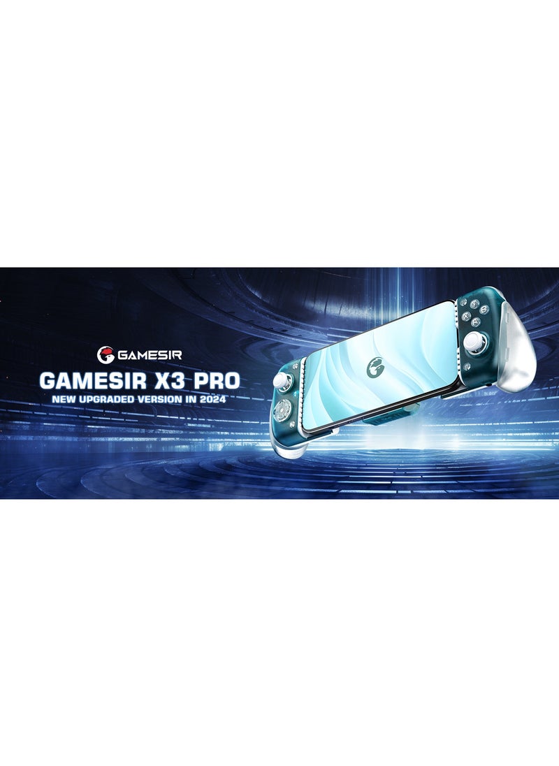 Generic - Professional Gamepad GameSir X3 Pro Aurora Borealis Mobile Gaming Controller with Cooler Android, iPhone 15 Series, Ergonomic Design-Phone Controller, Support Zenless Zone Zero, Cloudy Gaming, Xbox - Image 1