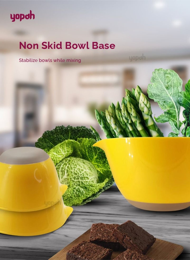 yopah 3 Piece High Quality Mixing Bowl Set - Image 5