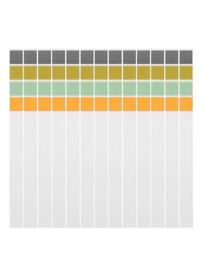 2pcs 0-14 pH Test Strips with 4 Color Chart for Skin Food Aquarium Water Testing - Image 1