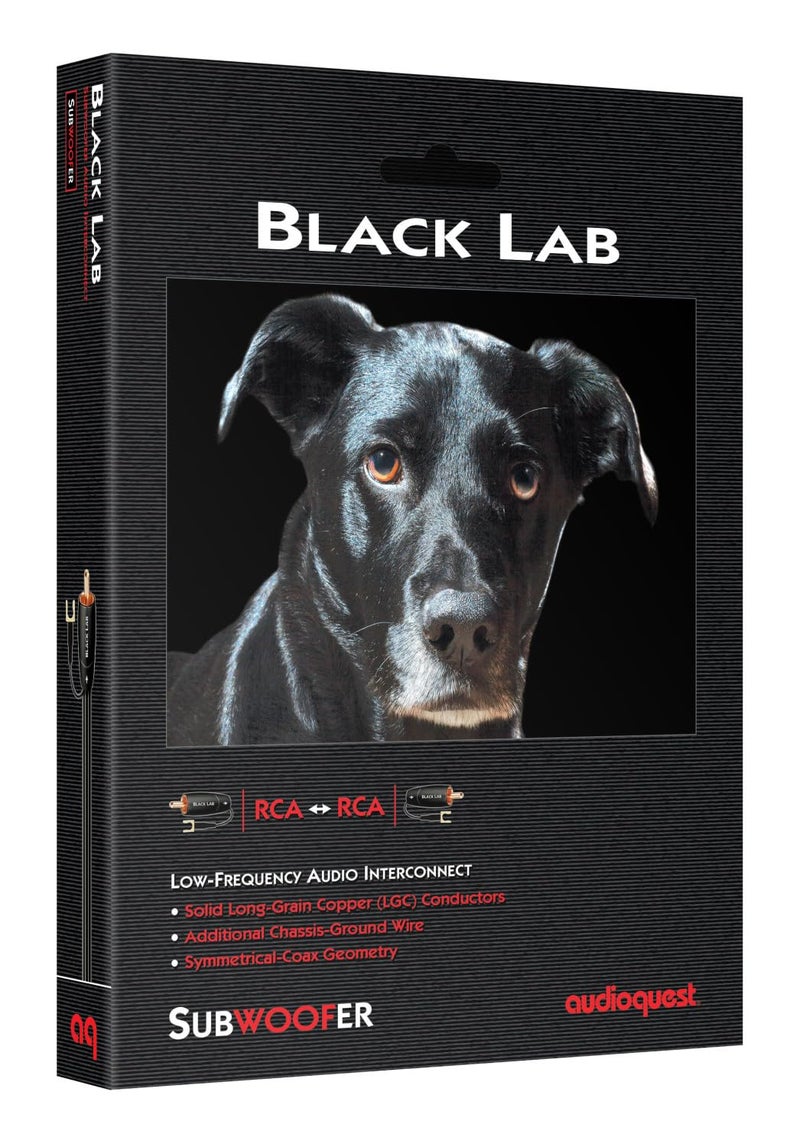 AudioQuest 20m Black Lab RCA Low-Frequency Subwoofer Audio Interconnect - CL3/FT4 PVC - Image 2