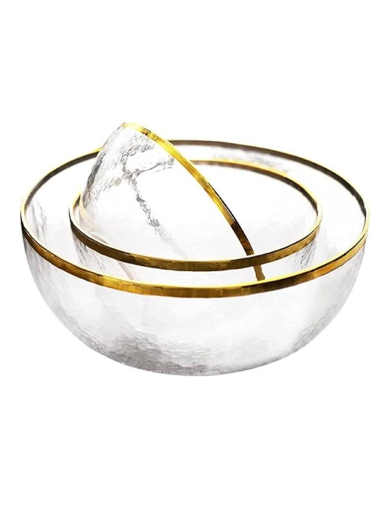 طقم بولات أكريلك بحواف ذهبي مقاس صغير (القطعه الواحده)  - Image 5