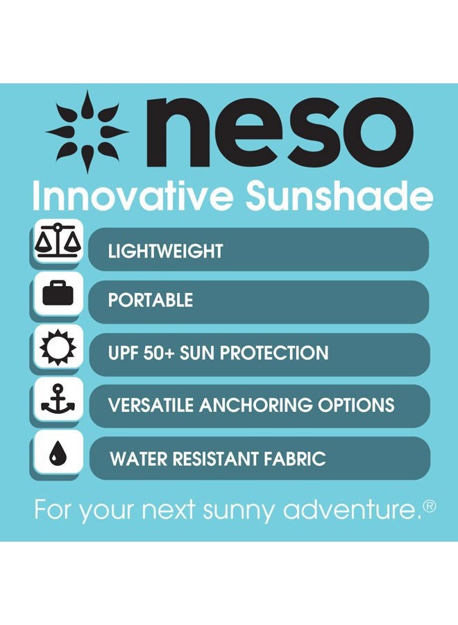 Neso Tents Beach Tent with Sand Anchor, Portable Canopy Sunshade - 7' x 7' - Patented Reinforced Corners (Rainbow) - Image 3