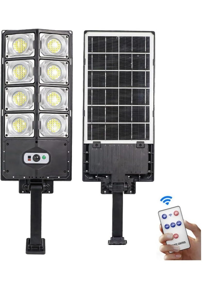 Solar Street Lights Outdoor Dusk to Dawn Flood Lights with Remote Control - Image 1