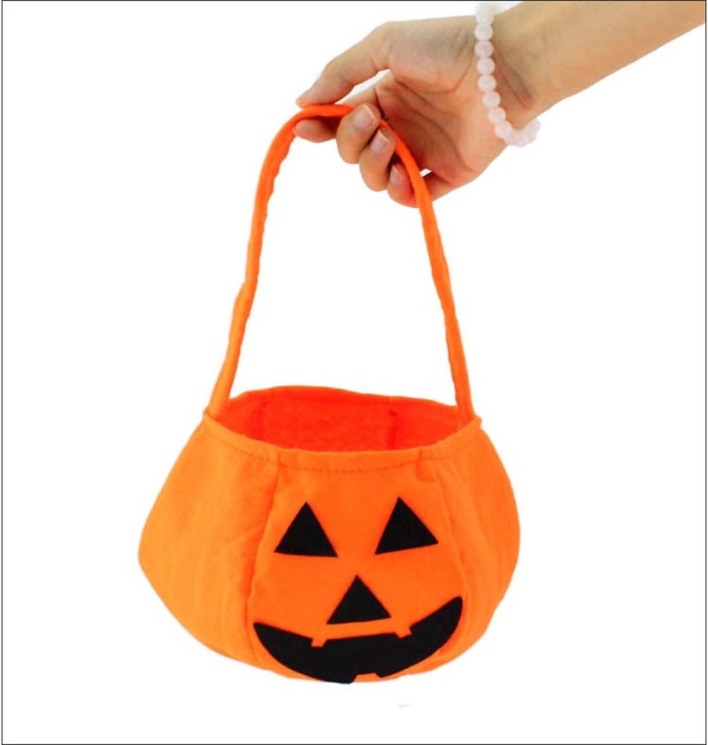 Patiky Halloween Bags Pumpkin Candy Holders for Kids Child Play Trick or Treat Snack Basket Bag PTK13 - Image 2