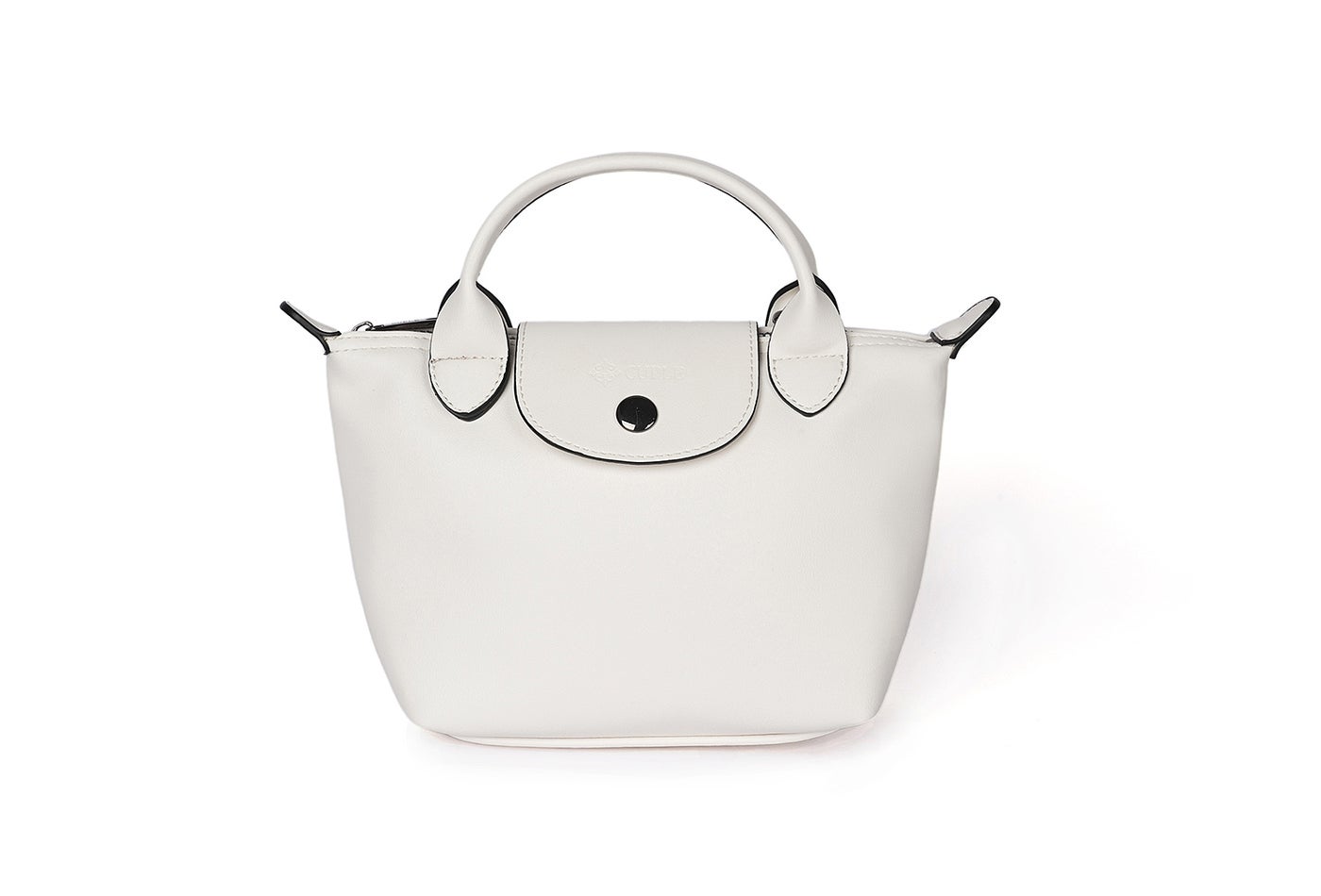 حقيبة يد مغلقة من الجلد الصناعي الناعم