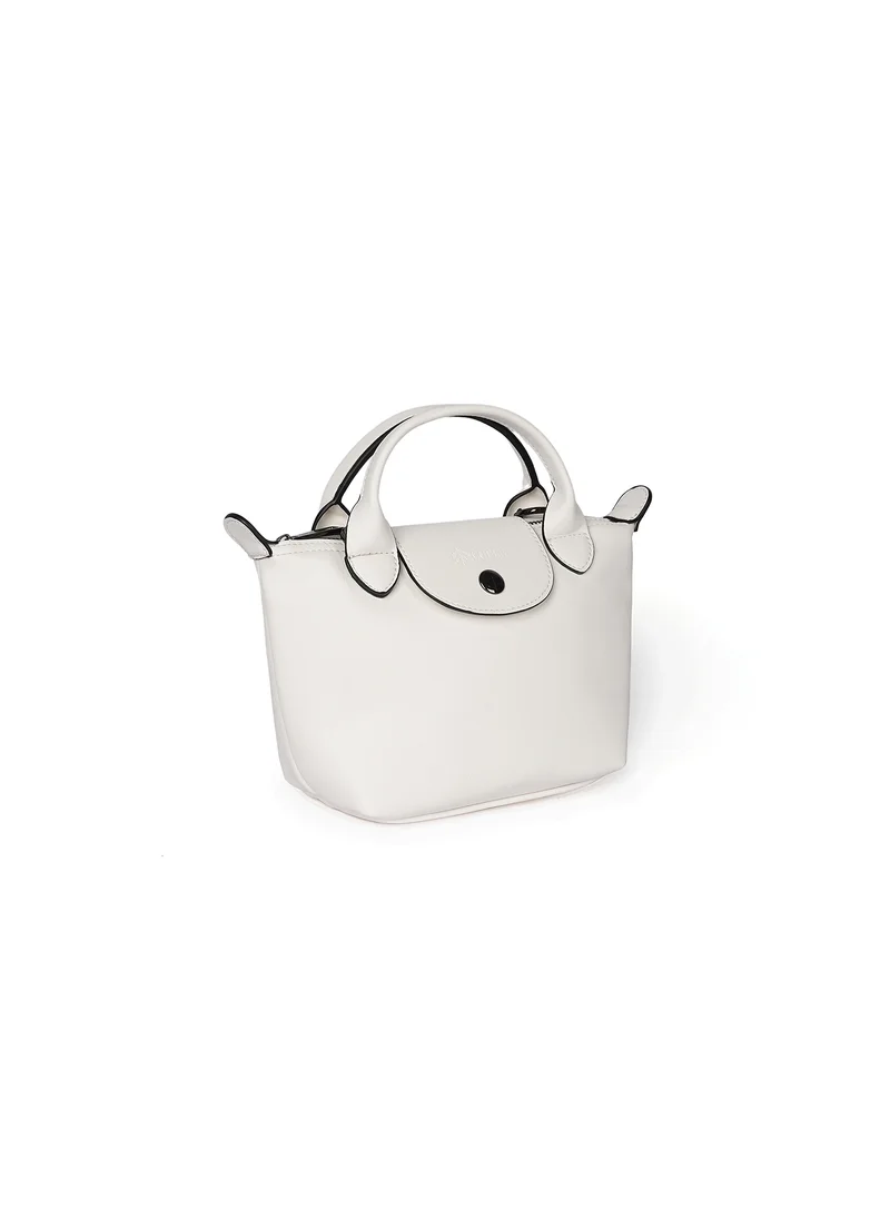 Cuple Smooth faux leather closed-up handbag