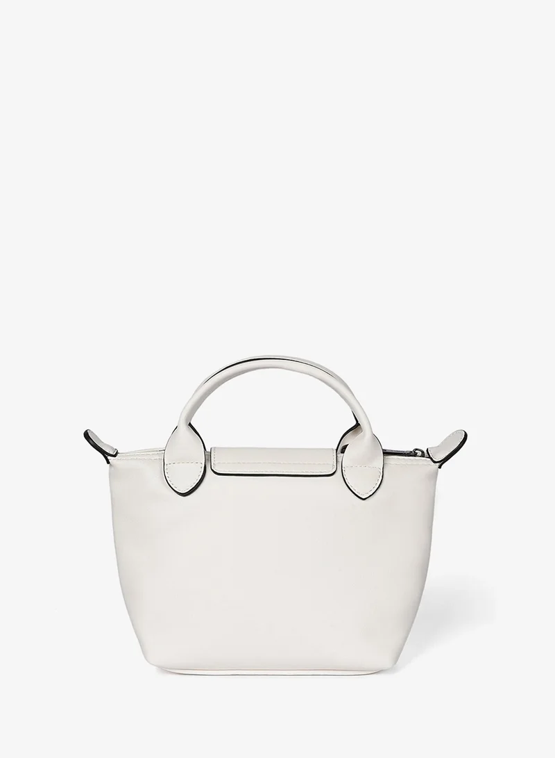 Cuple Smooth faux leather closed-up handbag