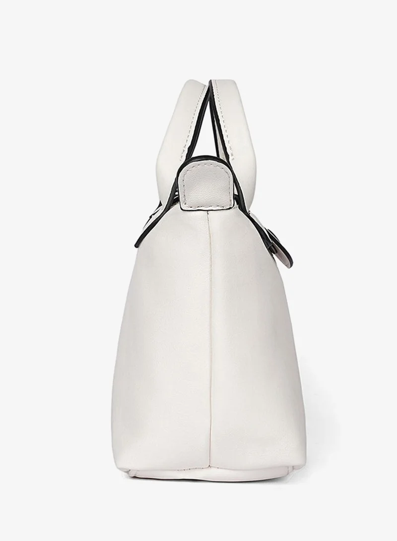 Cuple Smooth faux leather closed-up handbag