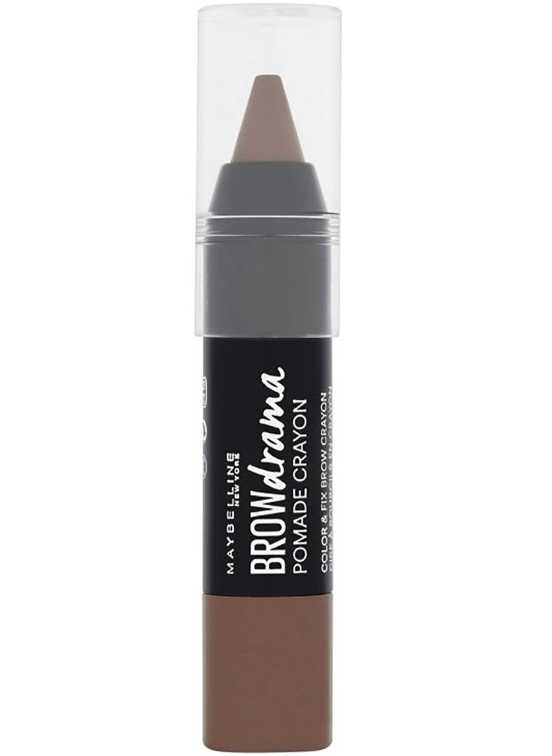 MAYBELLINE NEW YORK - brow drama pomade crayon - dark brown - Image 1