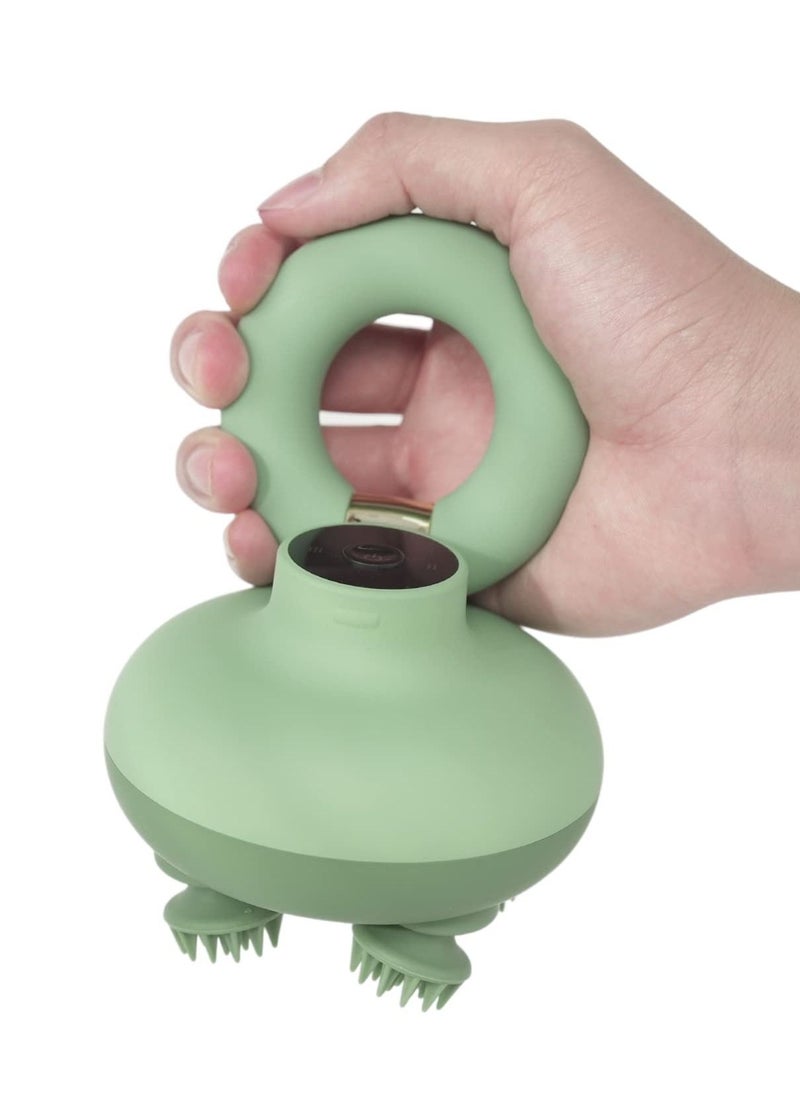KASTWAVE 【Top Features】 Head massager adopts 3D design based on ergonomics, so it is difficult to feel tired even if you hold the scalp brush for a long time. 4 detachable rollers, with 84 soft massage heads,  - Image 1