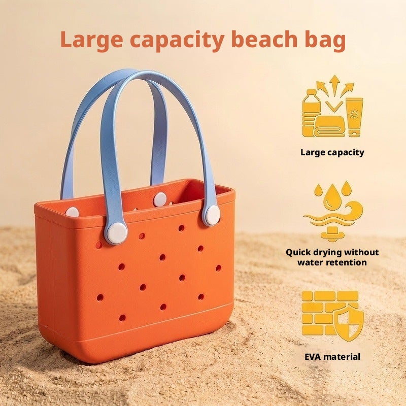 EVA Large Capacity Beach Bag with Hole Design - Image 4