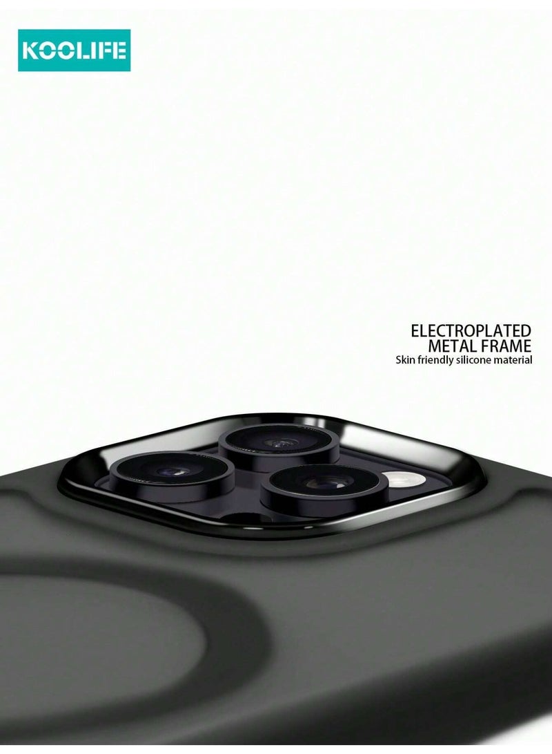 iPhone 14 Pro Max Case, Black - Magnetic Compatible with MagSafe, Strongly Protects the Phone - Image 3