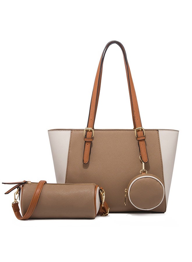 general New Fashionable Large Capacity Single Shoulder Tote Bag with Detachable Inner Bags (3-Piece Set)