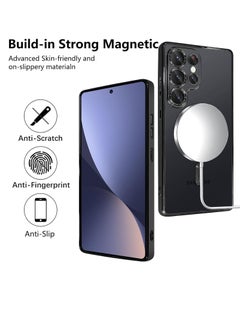 Case Magnetic Clear Slim Case for Women Men Full Camera Protector Anti-Yellowing Shockproof Compatible with MagSafe Cover Designed for Samsung Galaxy S25 Ultra Black - pzsku/Z2029EE58026324B5BD60Z/45/_/1740068175/20b83e4e-b0d4-4ef6-8d03-de2729709f94