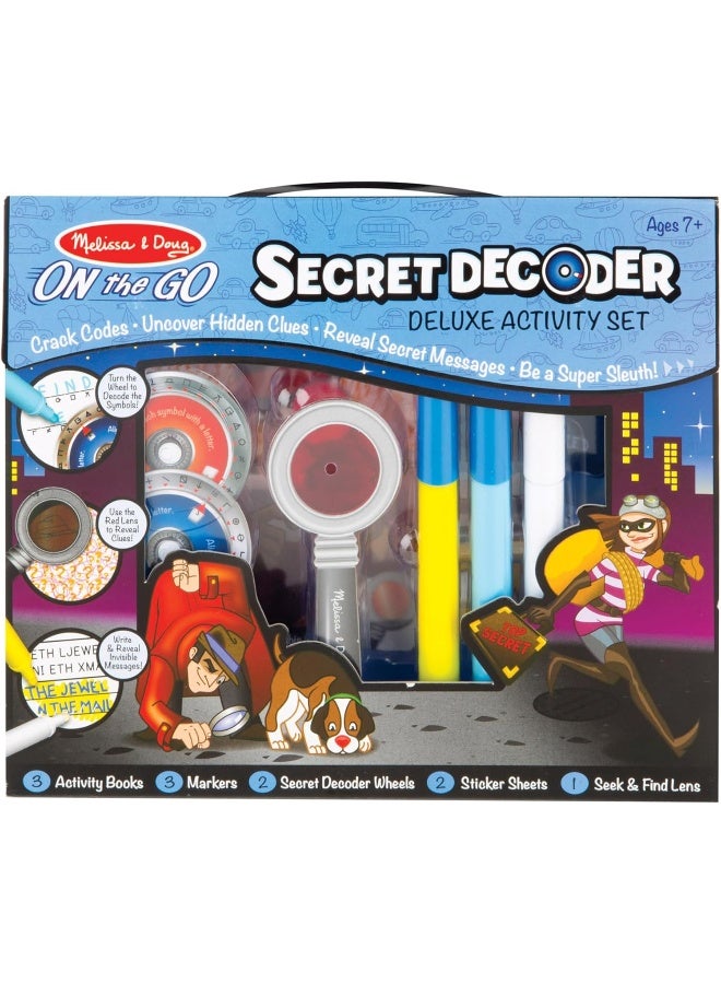 Melissa & Doug Secret Decoder Deluxe Activity Set – Spy-Themed On-the-Go Book Collection with Seek & Find, Decoder Wheel, Magic Ink and More – Fun Mystery-Solving Activity for Kids Ages 7+ | MD5238 - Image 3