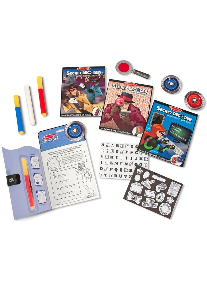 Melissa & Doug Secret Decoder Deluxe Activity Set – Spy-Themed On-the-Go Book Collection with Seek & Find, Decoder Wheel, Magic Ink and More – Fun Mystery-Solving Activity for Kids Ages 7+ | MD5238 - Image 4