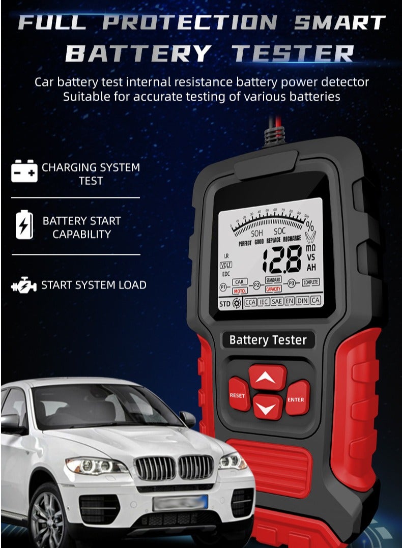 Generic Car Battery Tester, 6V 12V Battery Load Tester, BM560 100-2000 CCA Auto Battery Tester Automotive Alternator Digital Battery Analyzer Charging for Car Truck Marine Motorcycle SUV Boat  - Image 3