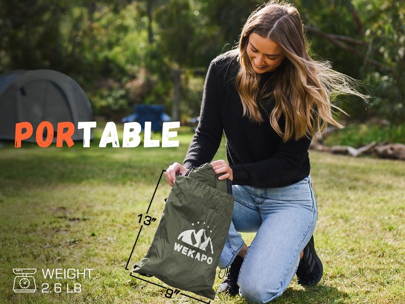 WEKAPO Inflatable Lounger Couch: Portable Air Sofa Chair & Essential Accessory for Camping, Beach, Hiking, Lawn, Backyard, Indoor/Outdoor Movies & Music Festivals â€“ Airtight, Pump-Free Air Hammock - Image 2
