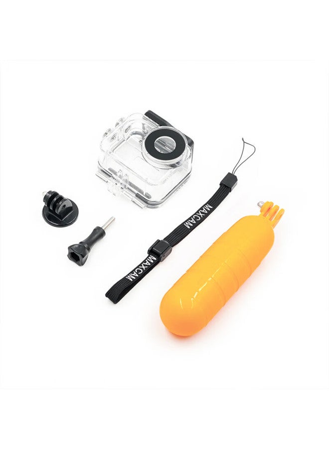 Maxcam Camera Case Protective Cover, Suitable For Insta360 Go 3s 3 Action Camera Waterproof Case, Deep Diving Waterproof Cover, Diving Protective Case, Shockproof Frame, Snorkeling Box Accessories - Image 5
