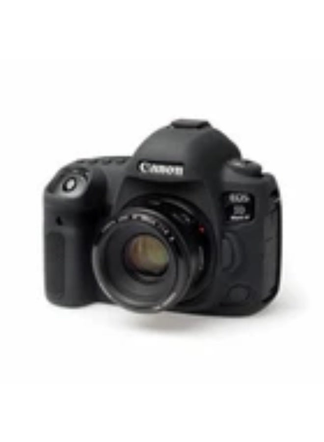 easyCover Silicone Protective Camera Case for Canon 5D Mark IV / 5D Mark 4 – Black Shockproof DSLR Camera Cover Skin Dust & Scratch Protection - Image 2