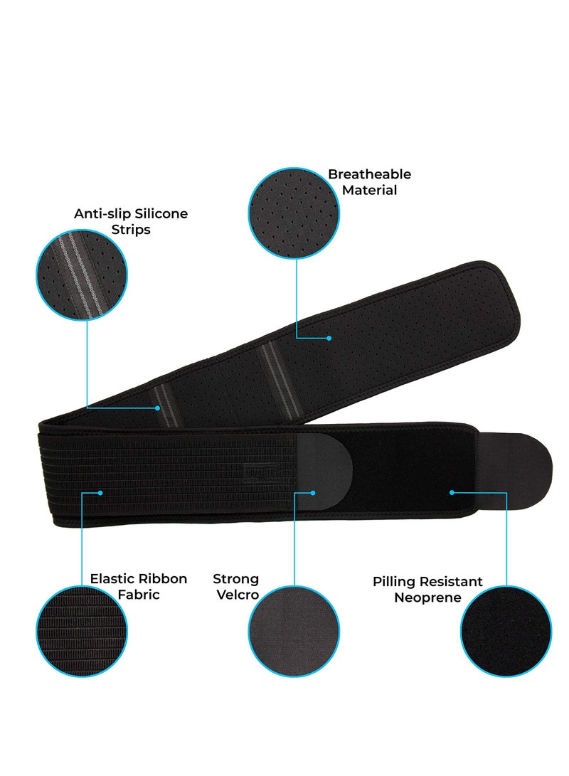 SYOSI Sacroiliac SI Joint Hip Belt, Lower Back Support Brace Hip Braces for Hip Pain Alleviate Sciatic Anti-Slip Sacroiliac Belt Pilling-Resistant Pelvic Belt for Men Women(Regular (Hip Size 30-45"))  - Image 4
